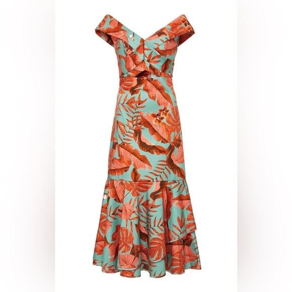 JOHANNA ORTIZ printed midi dress in US 2 - Picture 2 of 4